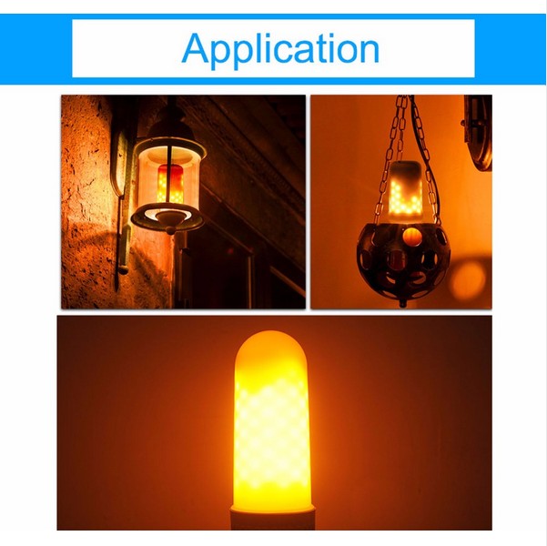 Μεγάλη Διακοσμητική Λάμπα με Εφέ Φλόγας - LED Flame Bulb Max 9W E27
